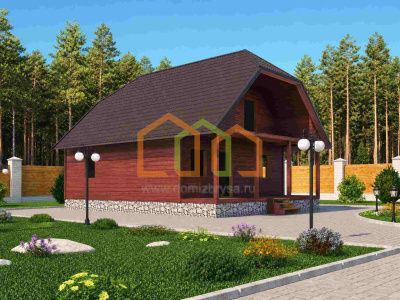 Каркасный дом без внутренней отделки 8х10
